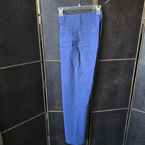 Anthropologie Royal Blue Flare Pants - Picture 13 of 13